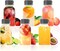 12 Pack 2 oz Mini Plastic Juice Bottles with Black Tamper-Proof Lids, Reusable Square Beverage Containers for Juice, Milk, Smoothies, Sauces, Leak-Proof Food Grade PET Bottles for Home & Commercial Use